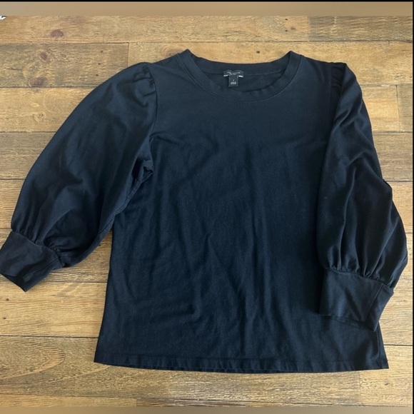 BUNDLE Of H&M Black top sheer sleeves and ANN TAYLOR quarter sleeve top - Picture 13 of 16